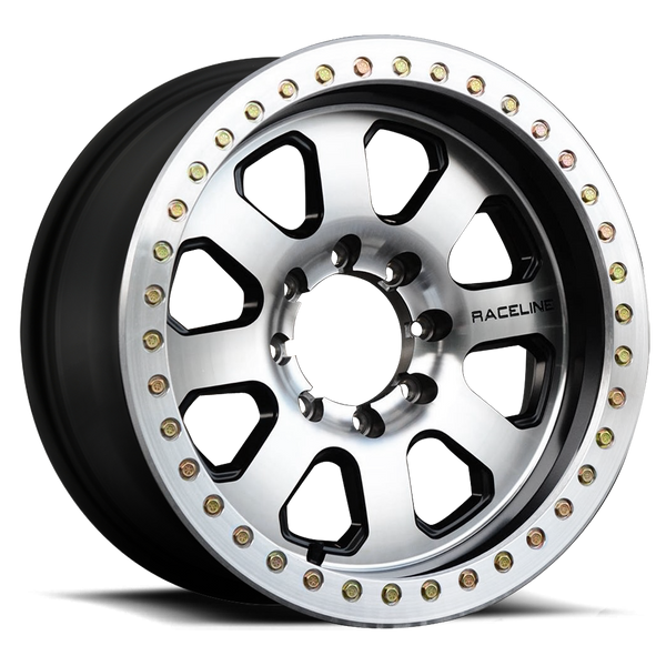 Raceline Alloy AVENGER RT Black Machined Face Competition Beadlock