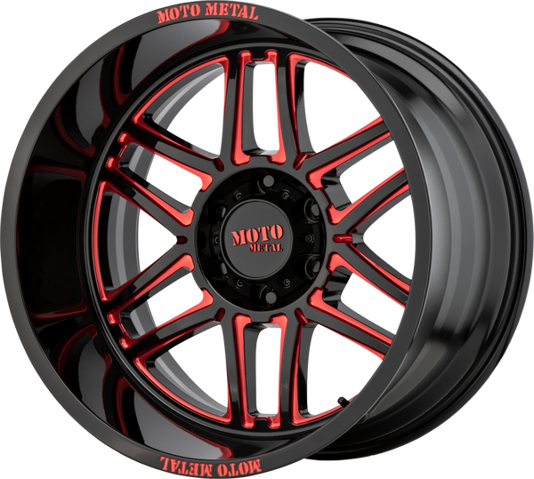 MO992 FOLSOM Gloss Black Milled With Red Tint