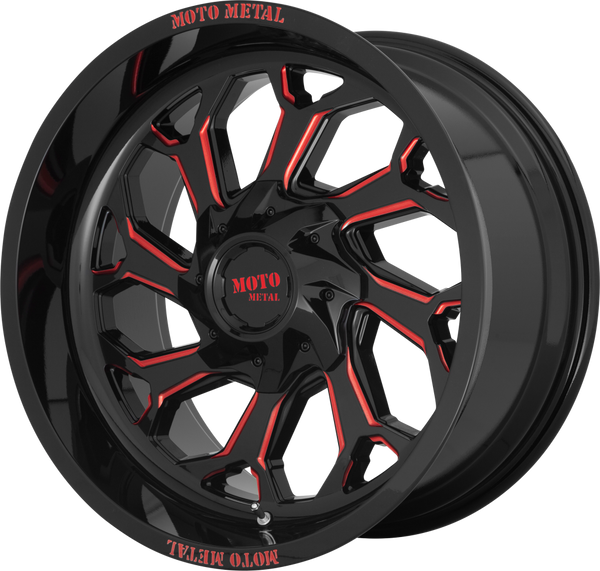 MO999 REAPER Gloss Black Milled With Red Tint