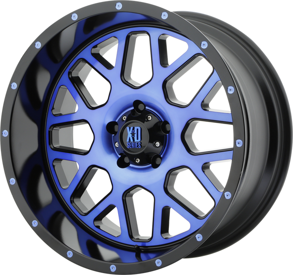 XD820 GRENADE | Satin Black Machined Face With Blue Tinted Clear Coat