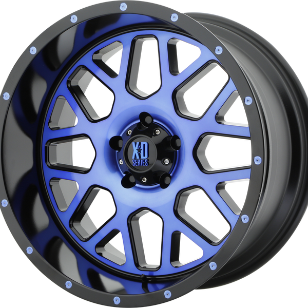 XD820 GRENADE | Satin Black Machined Face With Blue Tinted Clear Coat
